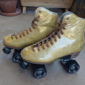 Suregrip Stardust Roller Skates in Gold Size 8